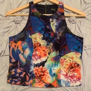 Bardot Floral Crop Top XS